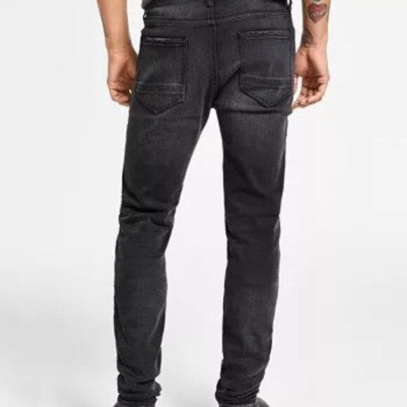 Heroes Motors Men's Moto Super-Slim Fit Jeans - Picture 2 of 4